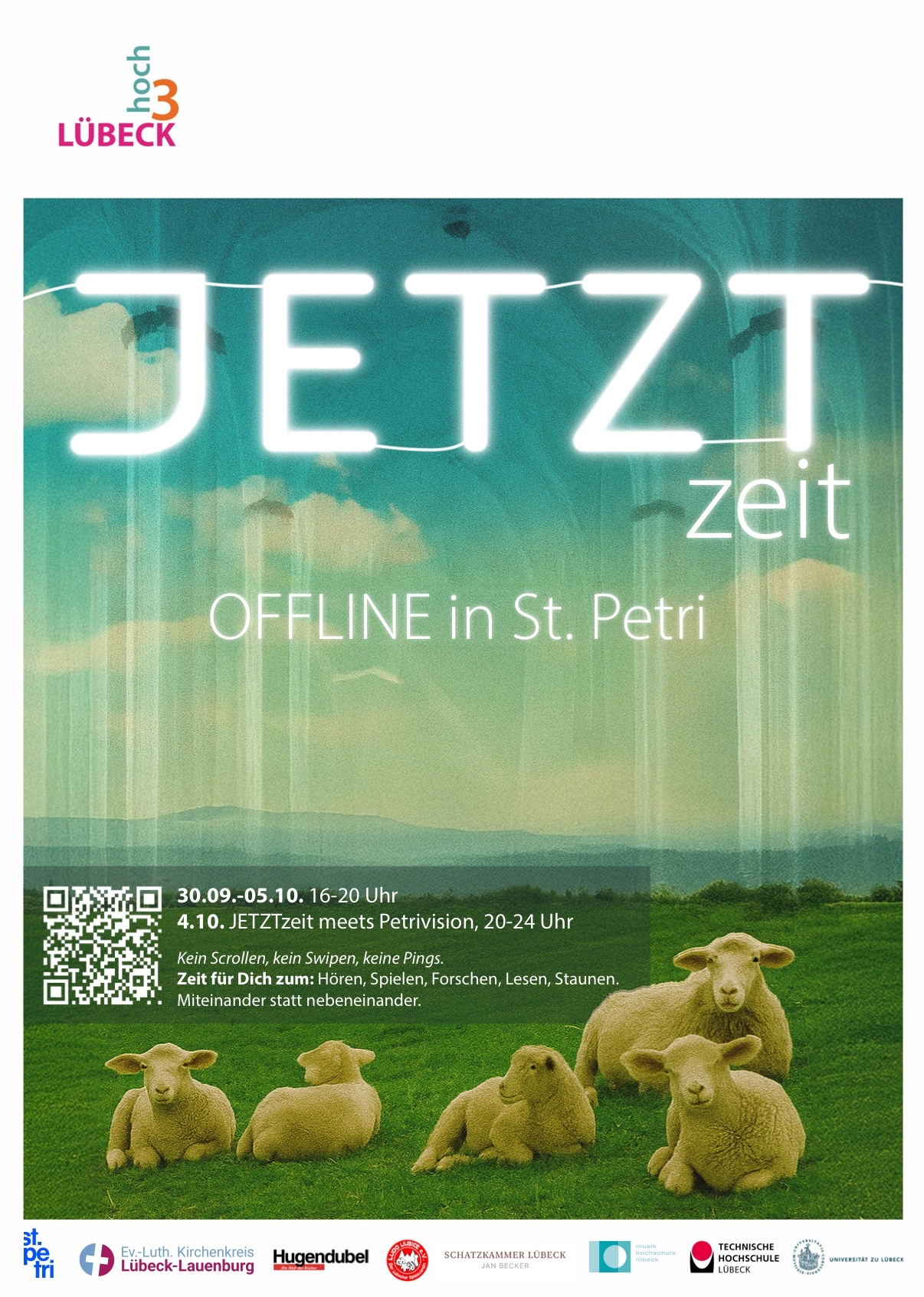 Kein Scrollen. Kein Swipen. Keine Pings. - 30. September bis 5. Oktober in der Hochschulkirche St. Petri
